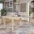 Romane Extendable Solid Wood Base Dining Table