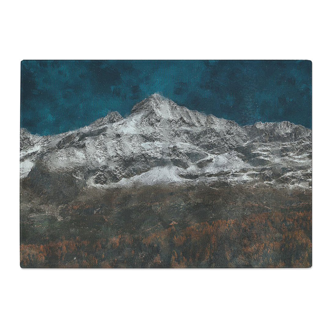 Mountain Beneath the Stars in Italy Painting Chopping Board