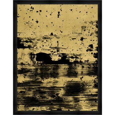 Peinture sur papier "Gilded Ink 1" par Thom Filicia