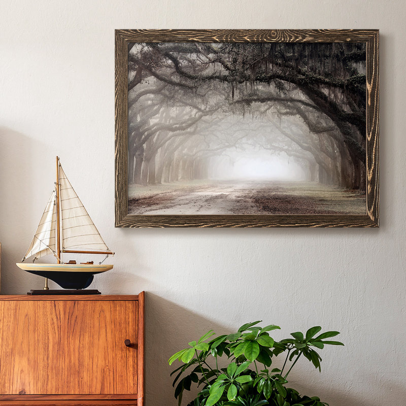 " Timeless Plantation Drive ", Walnut, 28" H x 42" W x 1.5" D