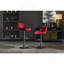 Tabouret de bar chromé à hauteur réglable avec repose-pieds et base pivotants en chrome, ensemble de 2-143298033-143298039