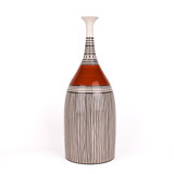 African Handmade Ceramic Table Vase