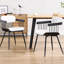 Modern upholstered dining chairs with back and armrests, with metal frame, for dining room / living room-575986380-575986381