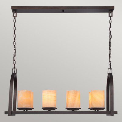 Huntingdon 8 - Light Palladian Bronze Kitchen Island Pendant