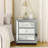 Damiyan 22'' W Glass Nightstand
