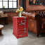 Table d'appoint industrielle en métal avec tiroir pour bar / chambre à coucher / garage-1726855760