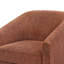 Fauteuil demi-tonneau pivotant avec base en bois Forno-98691732
