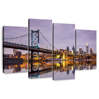 Ben Franklin Bridge Skyline