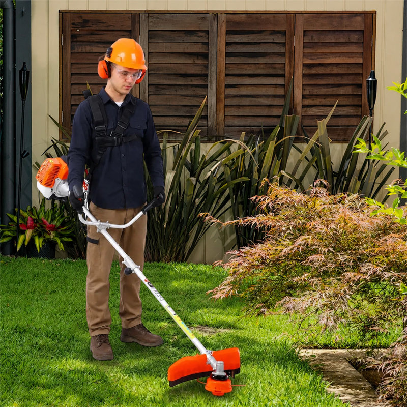 Coupe-bordures thermique 2 en 1 de 52 cm³ et débroussailleuse de 25 cm
