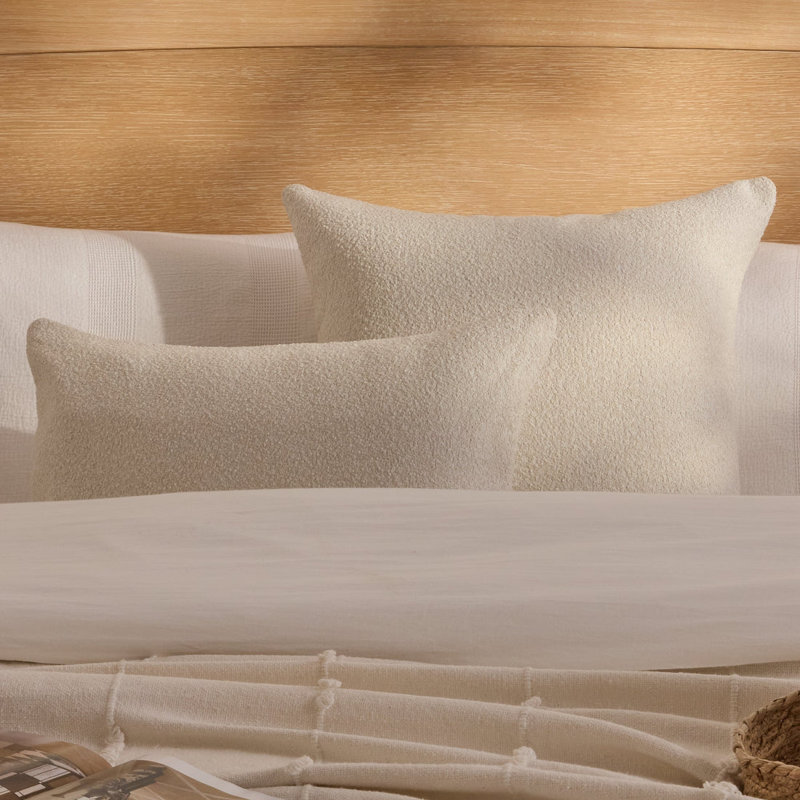 Square Cushion Cover, Light Beige