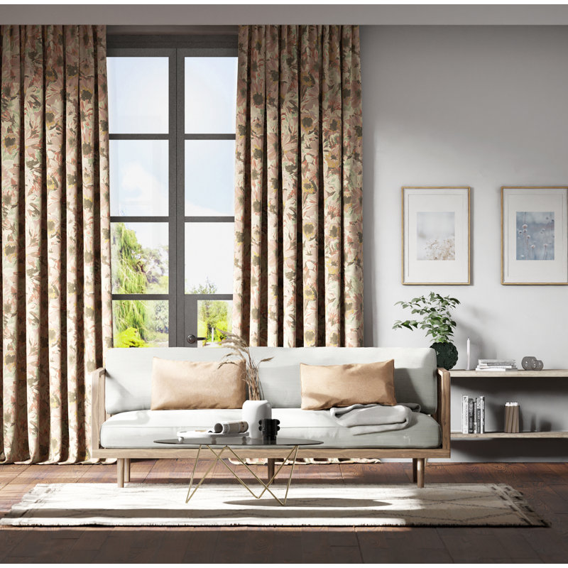 Helianthus Fabric, Moonstone/Succulent/Bleached Coral 