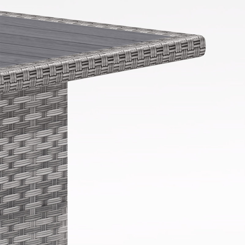 Ensemble de canapé d'extérieur en rotin PE 6 pièces Amiraka, gris, Gris