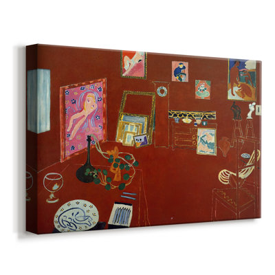 The Red Studio (L'Atelier Rouge)-Henri Matisse-Gallery Wrapped Canvas-1911