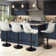 Adjustable Swivel Barstools with Backs