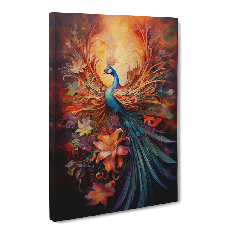 Bird Of Paradise Expressionism - Print, 50cm H x 35cm W x 3cm D