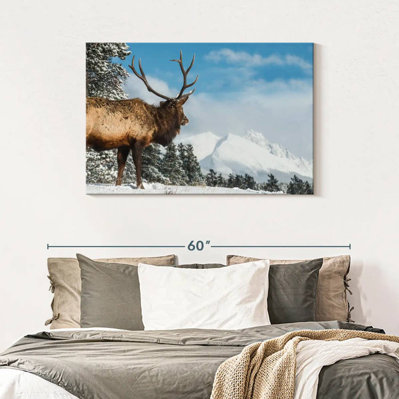 Brampt Elk Winter Journey, 30" H x 45" W