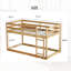  Lit superposé simple au-dessus d'un lit simple 77 po, structure en bois massif L 77 po-1769130561