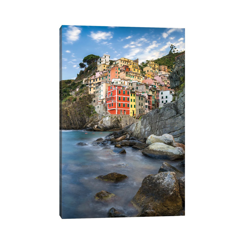 Ville de Riomaggiera, Cinque Terre, Italie, H 40 po x l 26 po x P 1,5 po