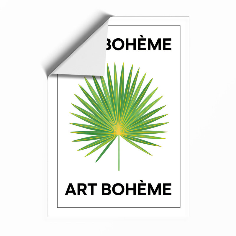 Bohème Palm Leaf Botanical - Framed Print, A1 - 84.1 x 59.4 cm, Unframed