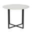 Ensembles de table de salle à manger modernes et peu encombrants, en simili marbre et cuir synthétique, idéal pour les espaces confortables