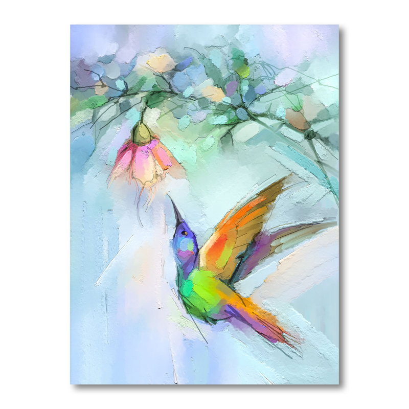 Papillon abstrait - Peinture, H 40 po x l 30 po x P 1,5 po, Toile tendue