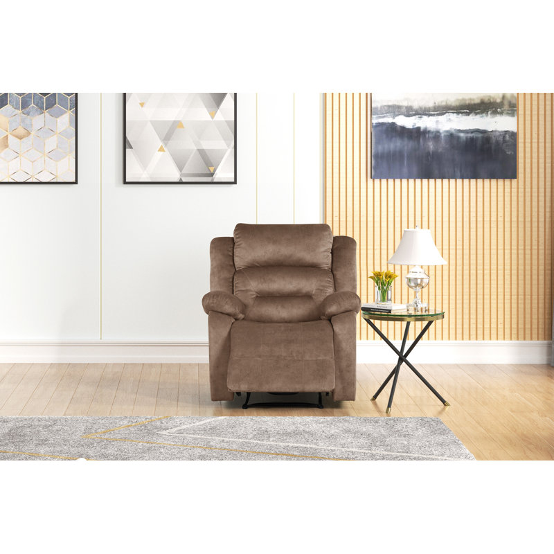 Fauteuil inclinable Zytaevius, Manuel, Tissu bronzé brun clair