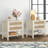 Pomodoro Rattan Nightstand With 2-Drawer And 1 Open Shelf-993662442