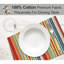 Ensemble de 6 napperons de table de salle à manger Placemats 100% coton-258510631-258510608