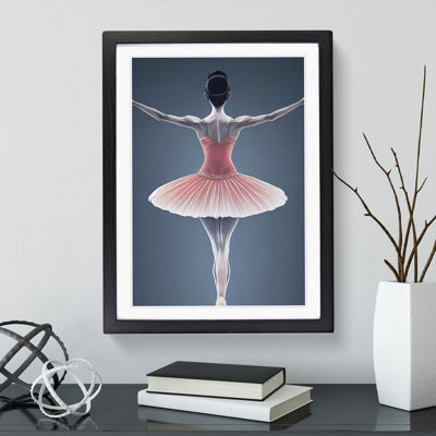 Ballerina Poised - Single Picture Frame Painting