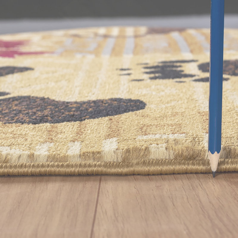 Nature's Nest Multi  Lodge Area Rug, Runner 2'7" x 7'3"