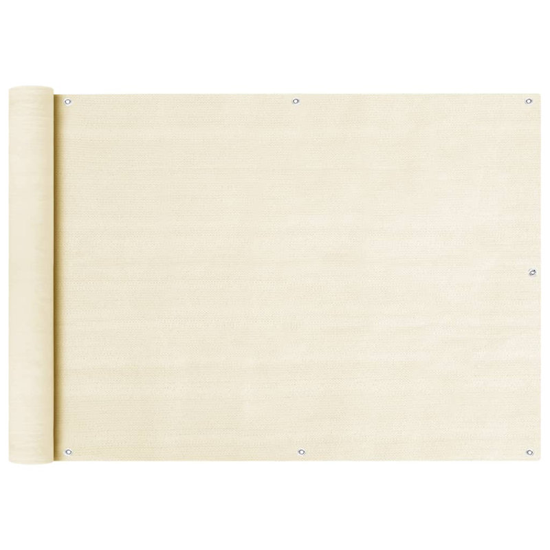 Clandon 5m x 0.75m Rectangular Shade Sail, Cream