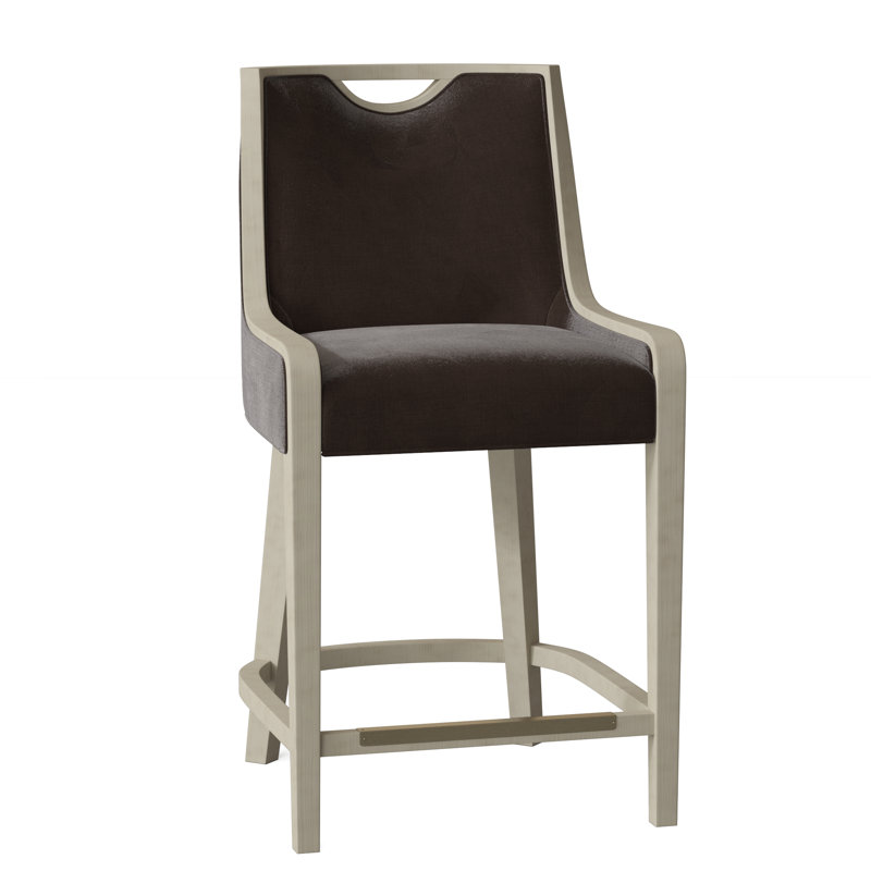 Tabouret de comptoir 26,5 po Anthony, Amande chamois, Bois flottant 9930