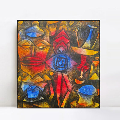 Reproduction de giclée sur toile encadrée, collection Klee, par Paul Klee, art mural, salon, décorations de bureau à domicile