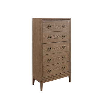 Commode 5 tiroirs au fini latté