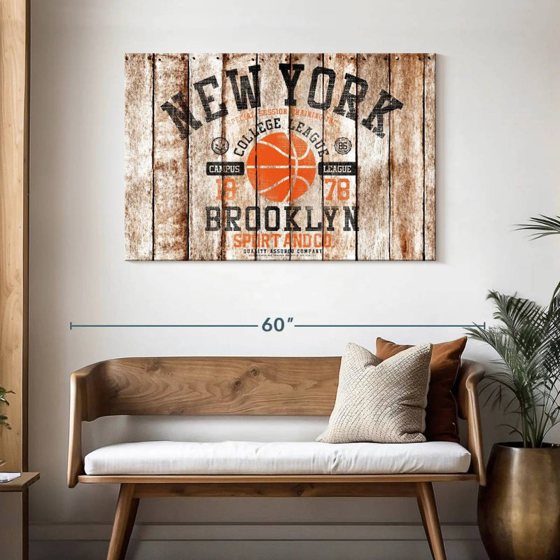 Ballon de basketball Sireci Brooklyn, H 30 po x l 45 po