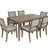 Millau Nat Stripe 7pc Dining Set