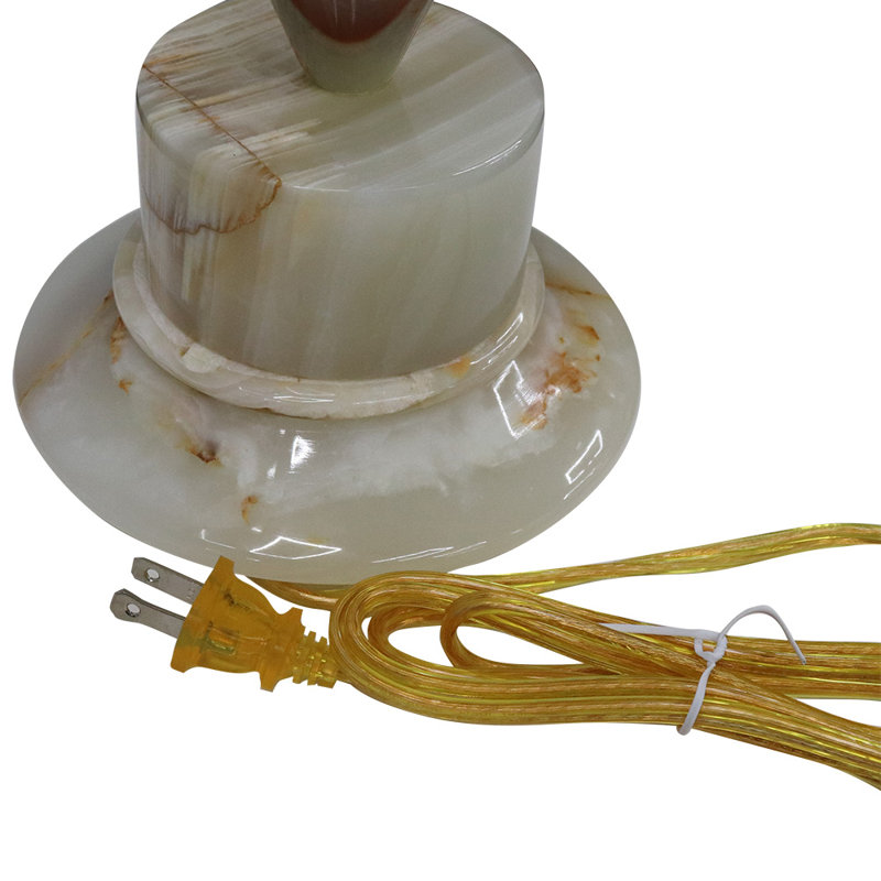 31.75" Tall Onyx Table Lamp "Tethys", Chartreuse