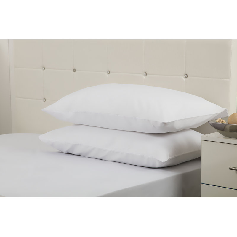 200 TC 50/50 Percale Polycotton Cotton Blend Pillowcase, White