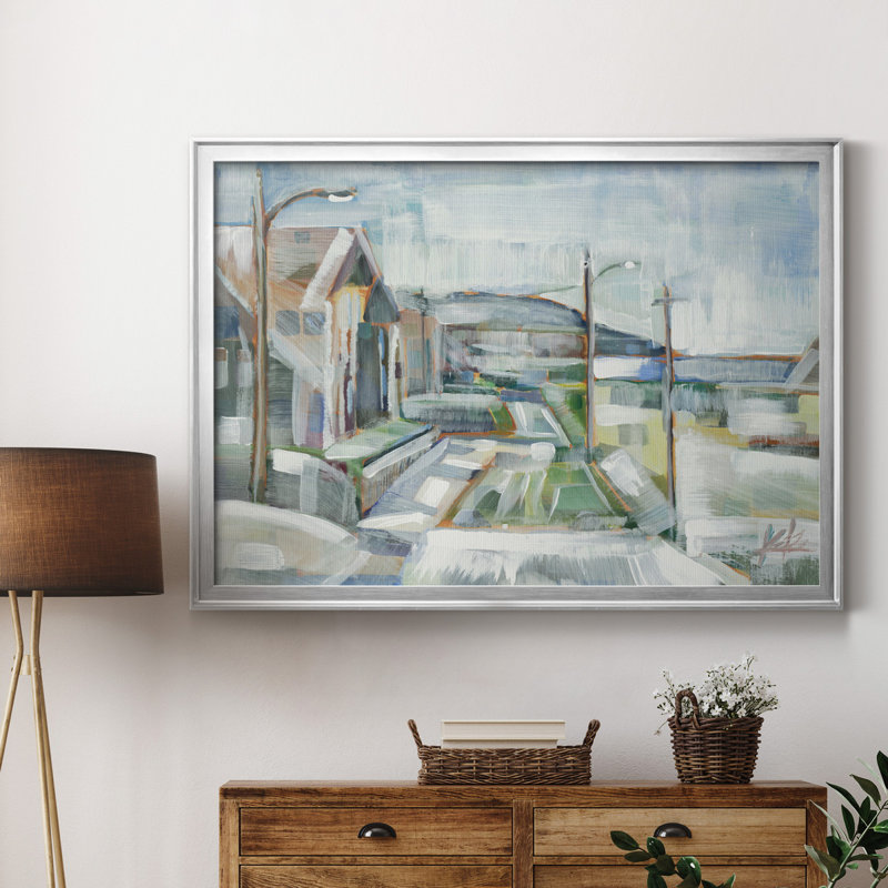 The Road Now - reproduction d'art sur toile, H 30,5 po x l 42,5 po x P 1,5 po, Argent