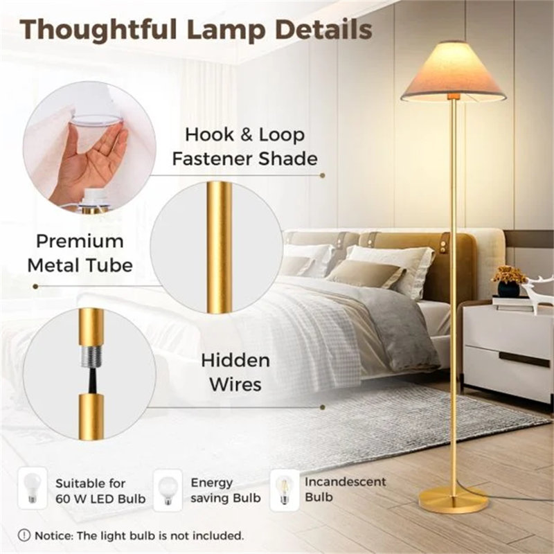 162cm Traditional Floor Lamp