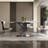 Simple Metal Microlite Round Dining Table Sets-104063256