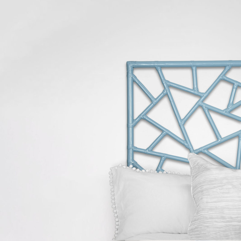 Lit plateforme à profil bas Tiffany, Grand, Bleu piscine