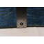 Tapis bleu foncé en laine noué à la main de conception unique 9 pi 1 po x 11 pi 10 po