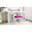 Mikayil Mirrored Glass Vanity Dressing Table Stool Decorative Accent Stool-609937803