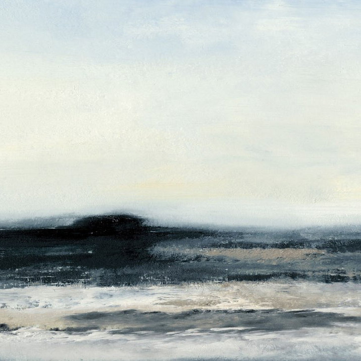 « ocean marée i », impression sur toile, H 18 po x l 26 po x P 1,5 po, Pas de tapis, Toile tendue