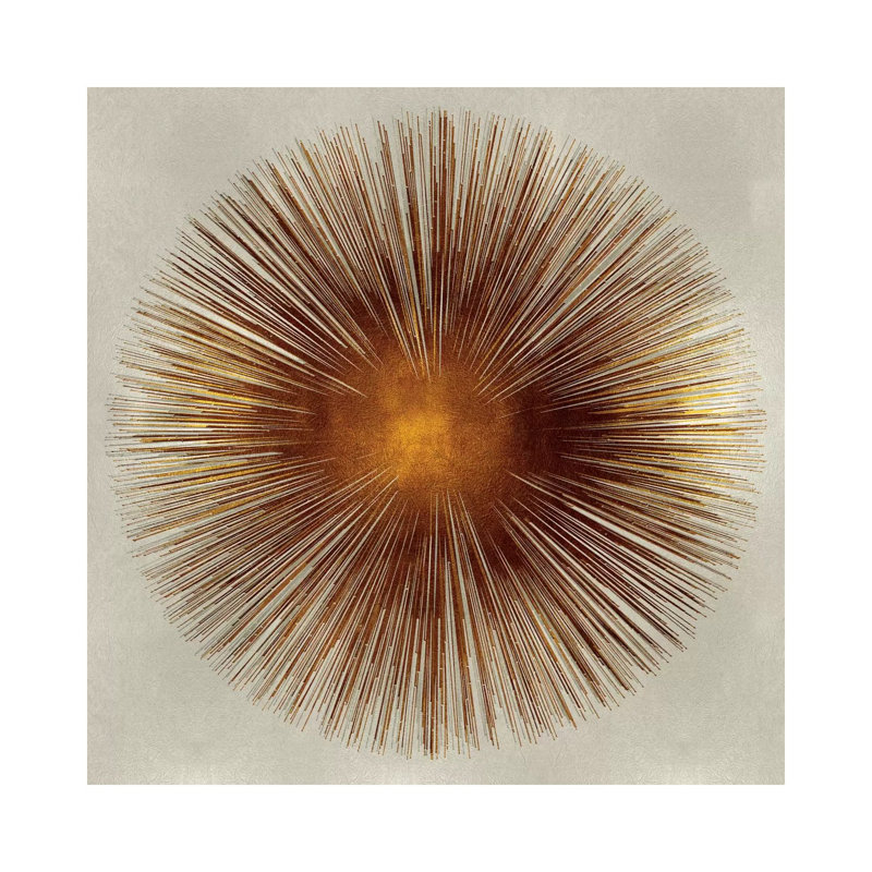 «Bronze Sunburst I», impression sur toile tendue, H 12 po x l 12 po x p 1,5 po