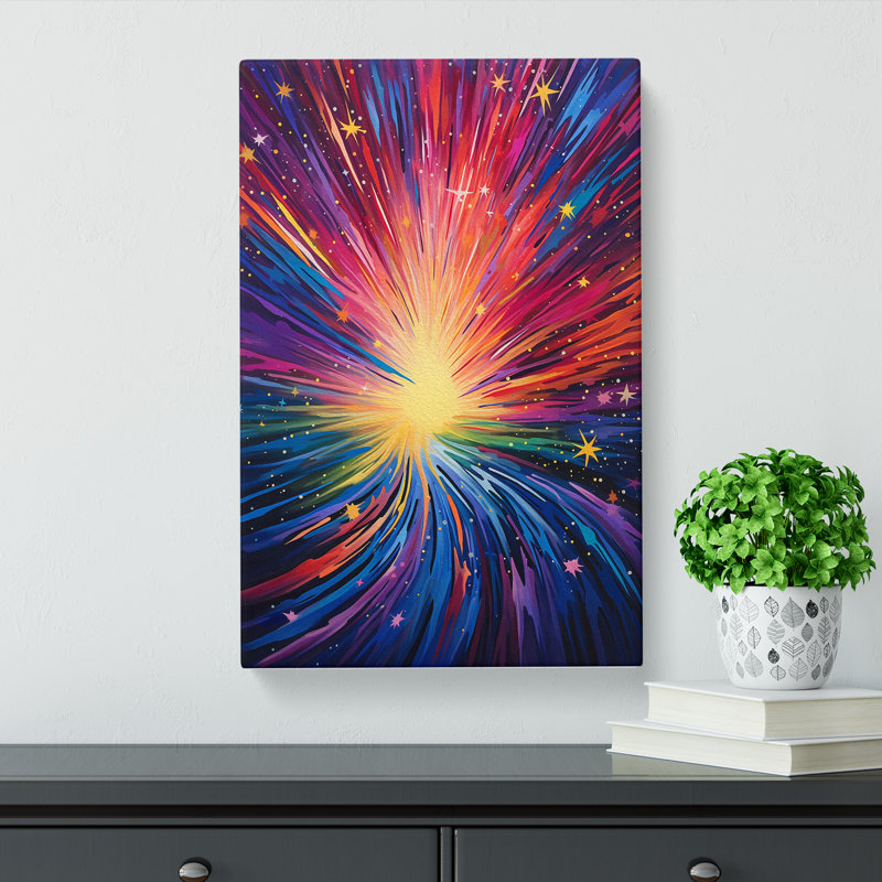 Shooting Star Abstract - Wrapped Canvas, 76cm H x 50cm W x 3cm D