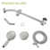 5" Multi Function Dual Shower Head, With Adjustable Slide Bar