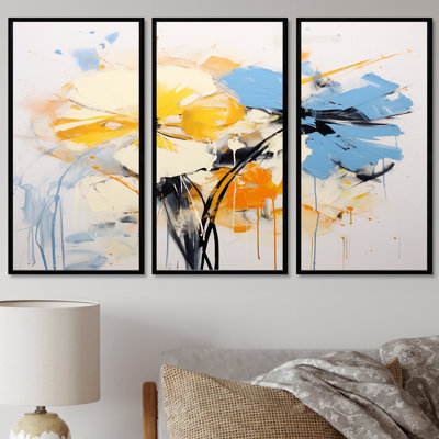Erastus - Ensemble d'art mural floral moderne
