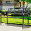 Banc de jardin, banc de patio extérieur avec motif animalier pour espace de vie